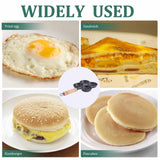 Skillets & Frying Pans: 4 Cup Cast Iron Egg Frying Pan Divided Egg Skillet Pan Fried Egg Pan Cooker Pancake Egg Fryer