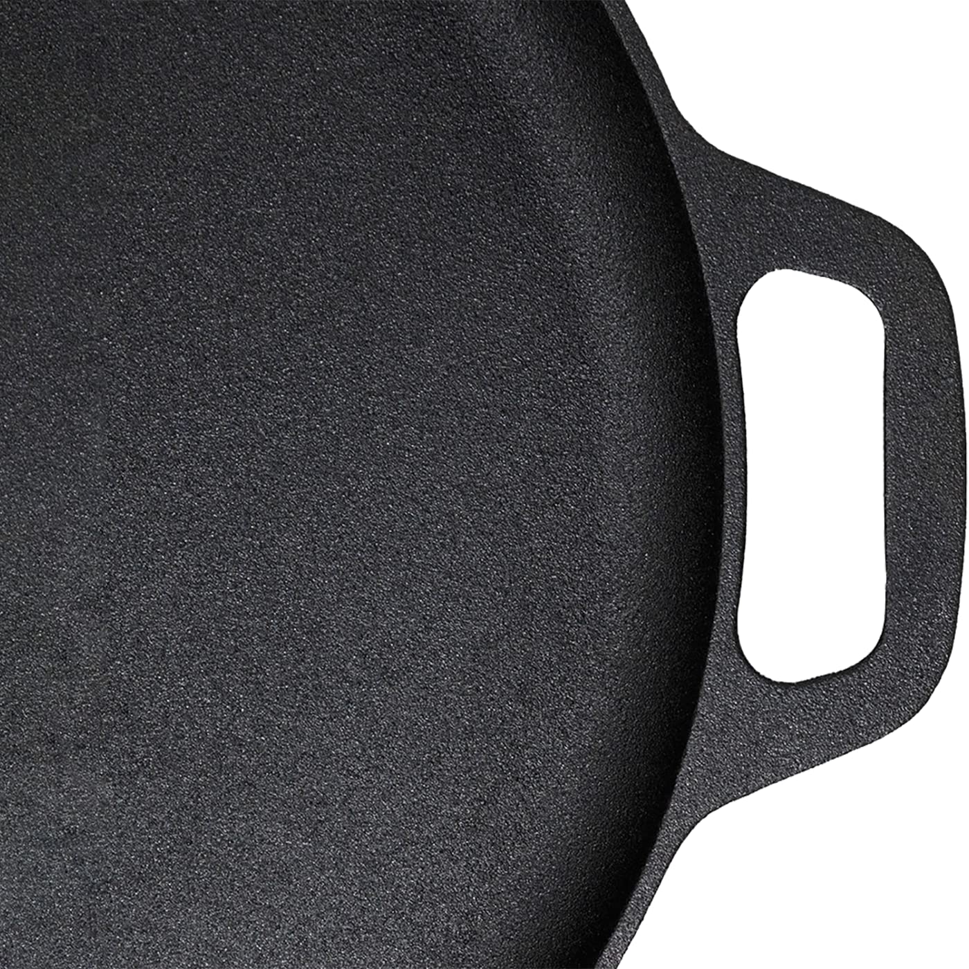 Fire Pits: 13.5" 35cm Pre-Seasoned Cast Iron Pizza Baking Pan Cooking Griddle Stove Oven Grill Campfire