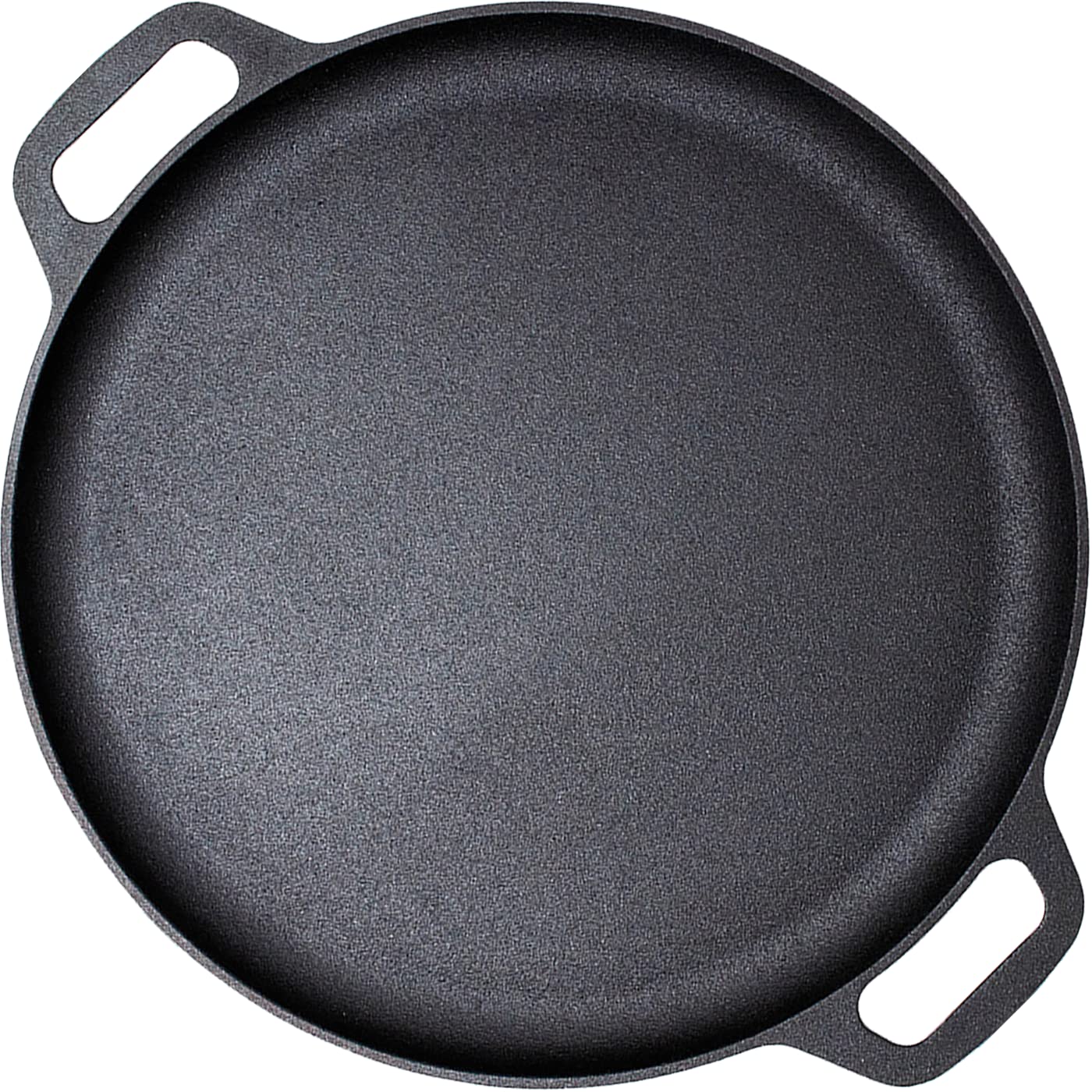 Fire Pits: 13.5" 35cm Pre-Seasoned Cast Iron Pizza Baking Pan Cooking Griddle Stove Oven Grill Campfire