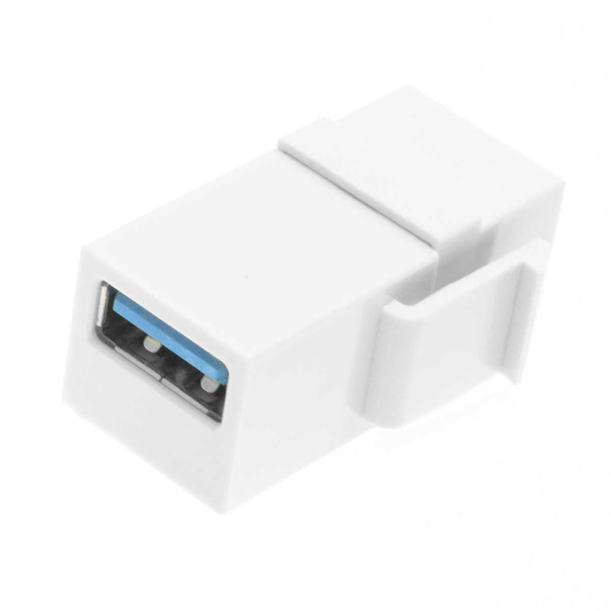 Wall Plates & Covers: Keystone Jack-USB 3.0 A Female to A Female Coupler Adapter wall plate
