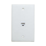 Computer Cables & Adapters: Ethernet Wall Plate 1 Port Cat6 Ethernet Cable Wall Plate Adapter
