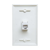 Computer Cables & Adapters: Ethernet Wall Plate 1 Port Cat6 Ethernet Cable Wall Plate Adapter