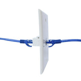 Computer Cables & Adapters: Ethernet Wall Plate 1 Port Cat6 Ethernet Cable Wall Plate Adapter