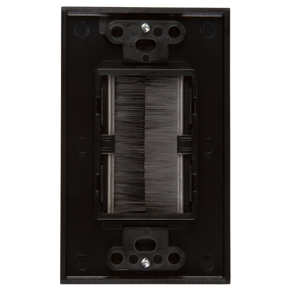 Wall Plates & Covers: Brush Wall Plate Wires Cable Access Strap Management Socket Mount Port HDMI