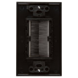 Wall Plates & Covers: Brush Wall Plate Wires Cable Access Strap Management Socket Mount Port HDMI
