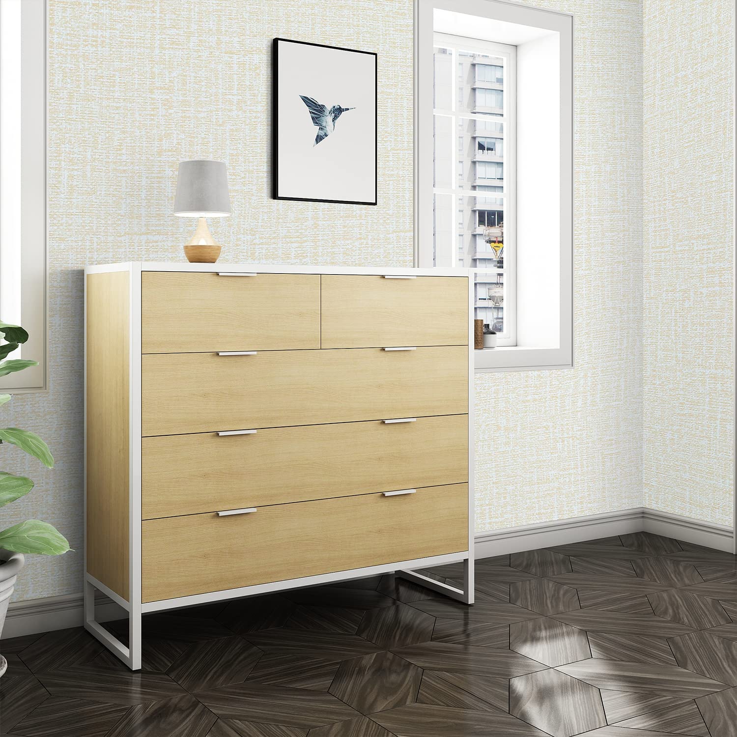 Wallpaper: 61cm x 10m beige Wallpaper Decor Faux Grasscloth Paper Wall Paper Self Adhesive Removable