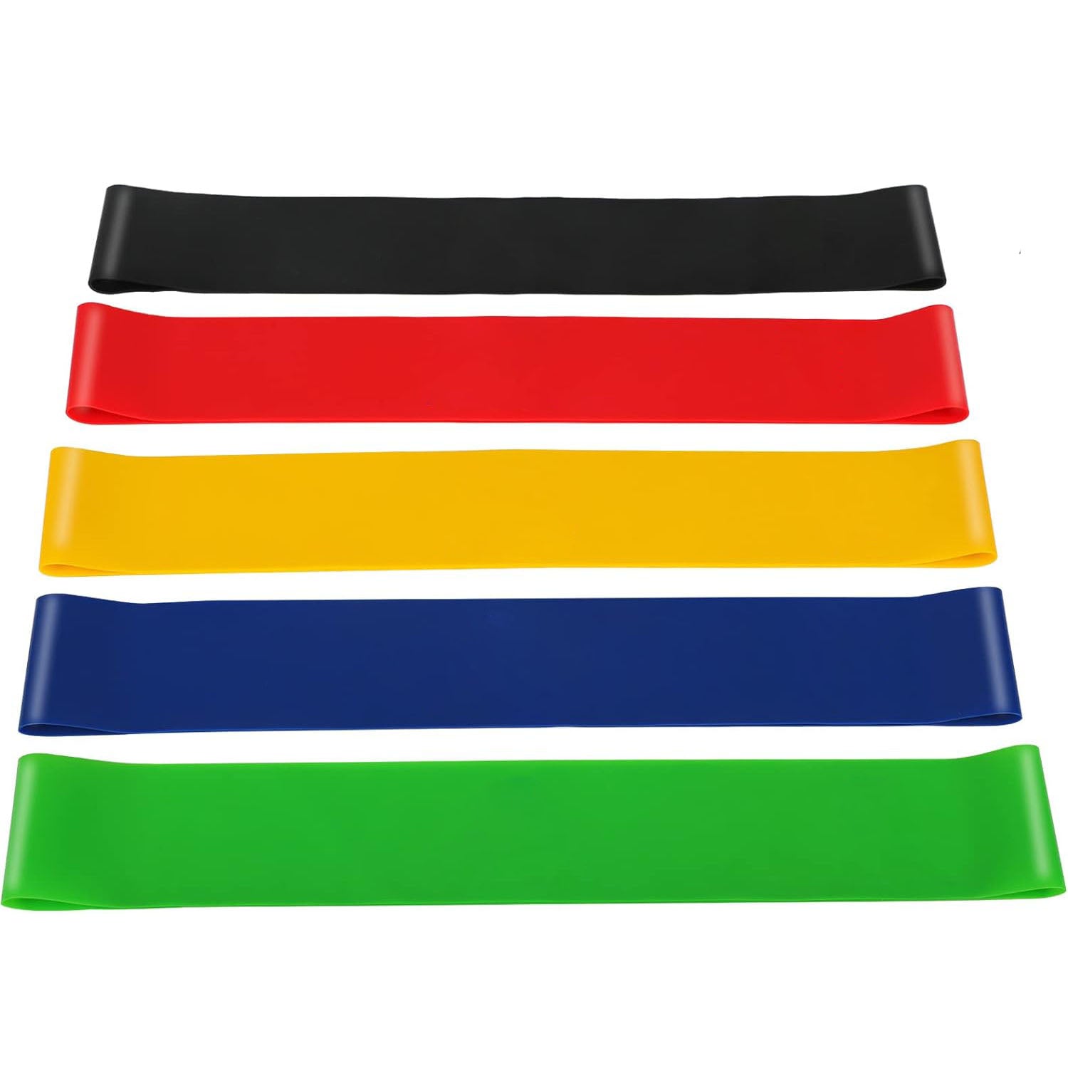 Yoga & Pilates: 5 Pcs Resistance Bands Exercise Bands Resistance Bands Set Workout Bands Leg Yoga Bands