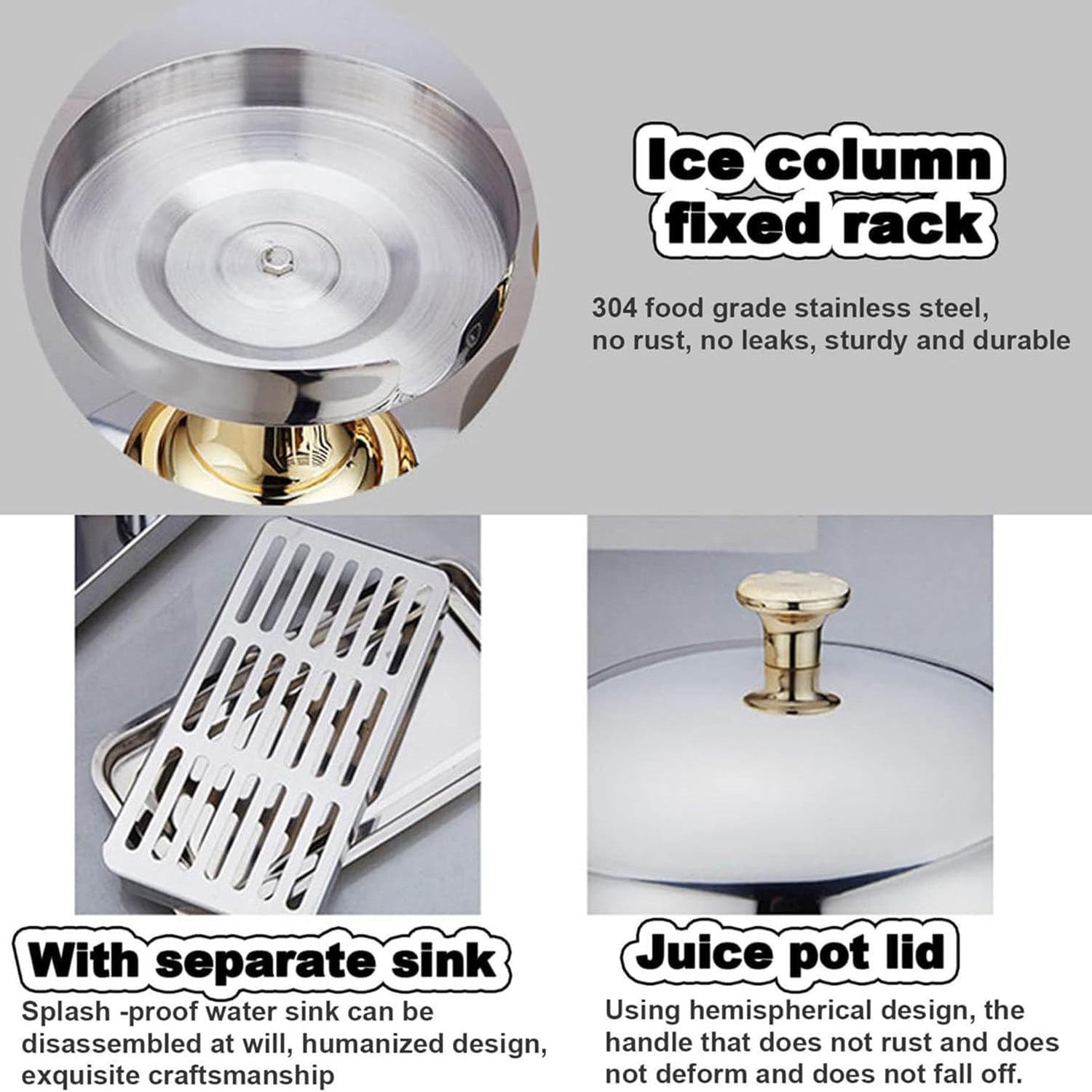 Water Dispensers: 8L Commercial Restaurant Buffet Beverage Juice Beverage Dispenser Drink Container Gold