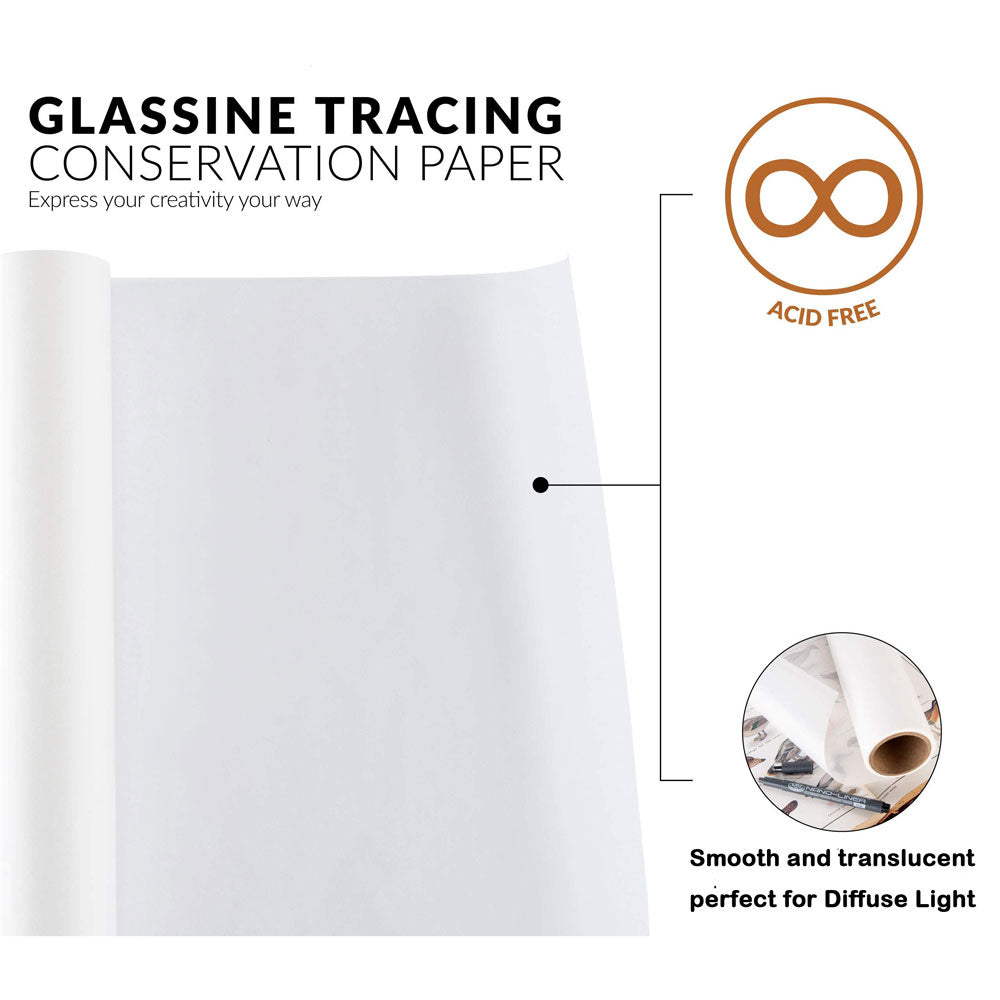 Paper Products: 70m 88cm Wide  Glassine Tracing Paper Light Diffusion Translucent Photography