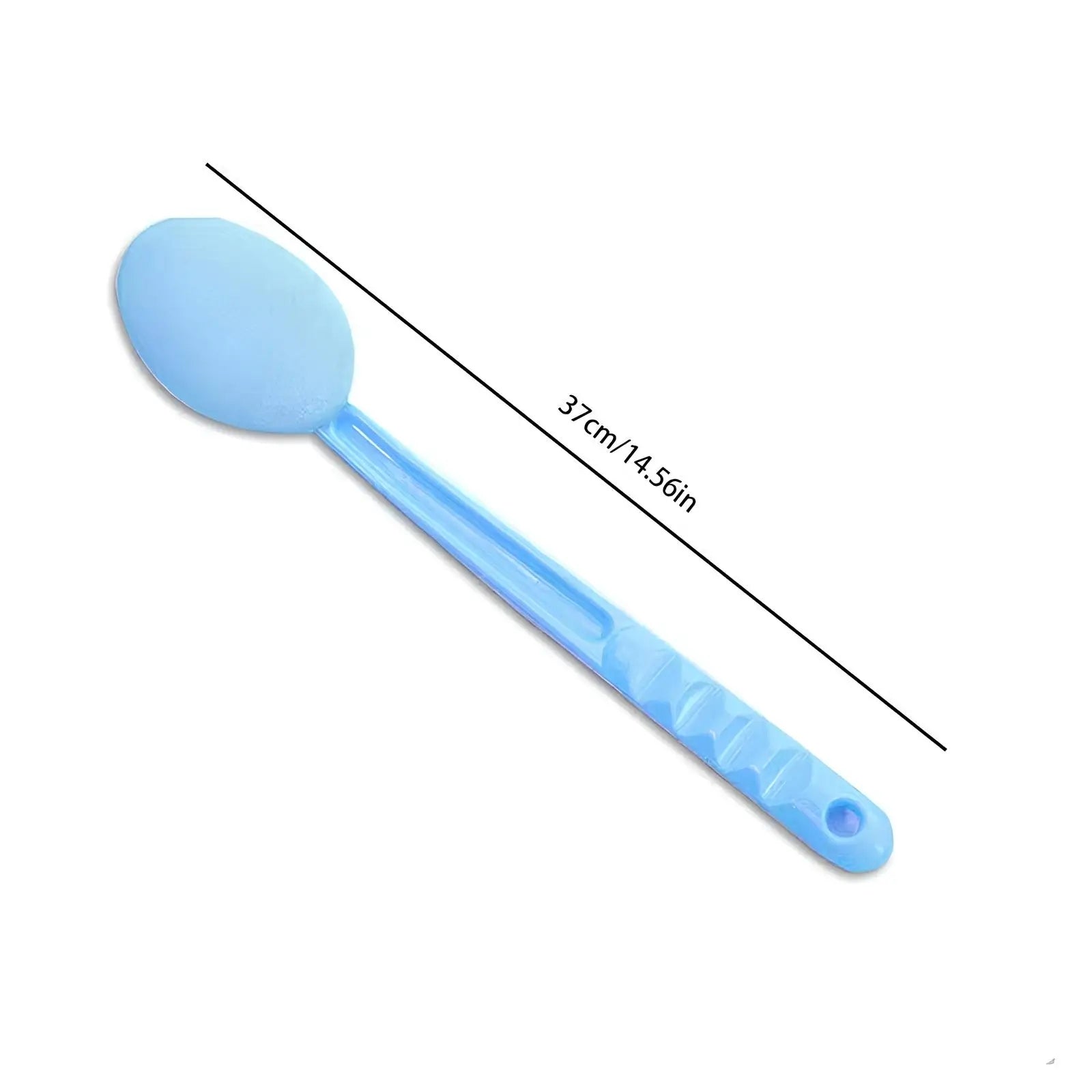 Mobility & Accessibility: Back & Body Self Bath Brush Lotion Applicator - Blue