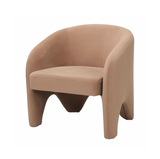 Arm Chairs & Recliners: Interior Ave - Nova Sculptural Accent Chair  Velvet Chocolate