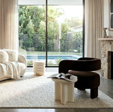 Arm Chairs & Recliners: Interior Ave - Portia Velvet Arm Chair - Espresso