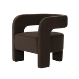 Arm Chairs & Recliners: Interior Ave - Portia Velvet Arm Chair - Espresso