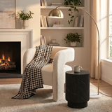 Arm Chairs & Recliners: Interior Ave - Portia Boucle Arm Chair - Off White