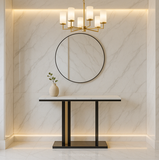 Bathtubs: Interior Ave - Pandora Stone Marble Console - Marble & Black