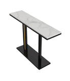 Bathtubs: Interior Ave - Pandora Stone Marble Console - Marble & Black