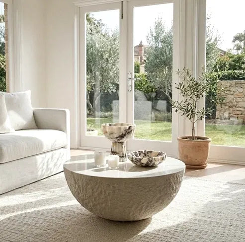 Lunar Stone Coffee Table - Fossil
