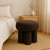 Ottomans & Footstools: Interior Ave - Bentley Velvet Ottoman  Espresso