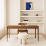 Ottomans & Footstools: Interior Ave - Bentley Boucle Ottoman  White