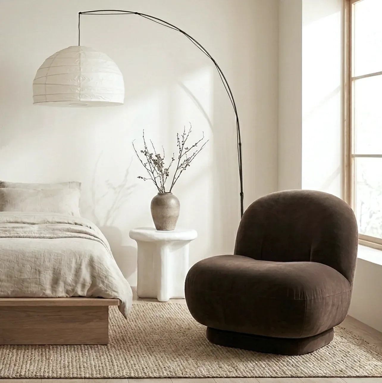 Interior Ave - Cloud Swivel Occasional Chair - Espresso
