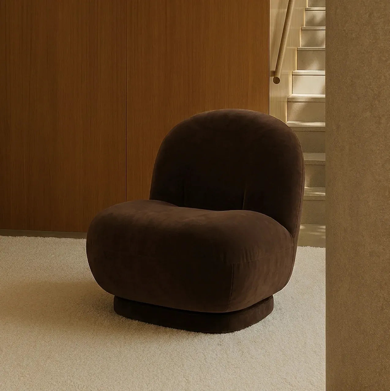 Interior Ave - Cloud Swivel Occasional Chair - Espresso