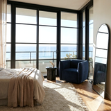 Arm Chairs & Recliners: Interior Ave - Havana Velvet Accent Chair - Indigo