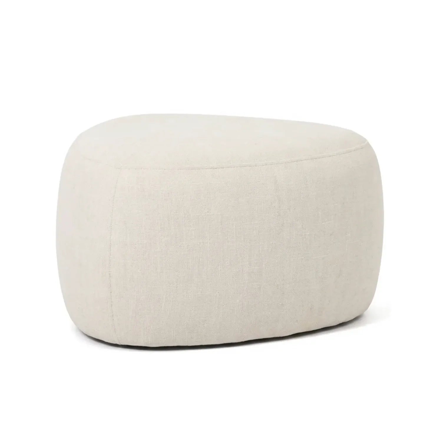 Interior Ave - Cove Pebble Ottoman - Vanilla