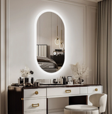 Mirrors: Interior Ave - 50 x 100cm Oval Frameless LED Bathroom Mirror