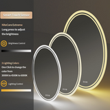 Mirrors: Interior Ave - 60 x 80cm Oval Frameless LED Bathroom Mirror