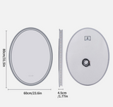 Mirrors: Interior Ave - 60 x 80cm Oval Frameless LED Bathroom Mirror