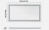 Mirrors: Interior Ave - 120 x 80cm Rectangle Frameless LED Bathroom Mirror