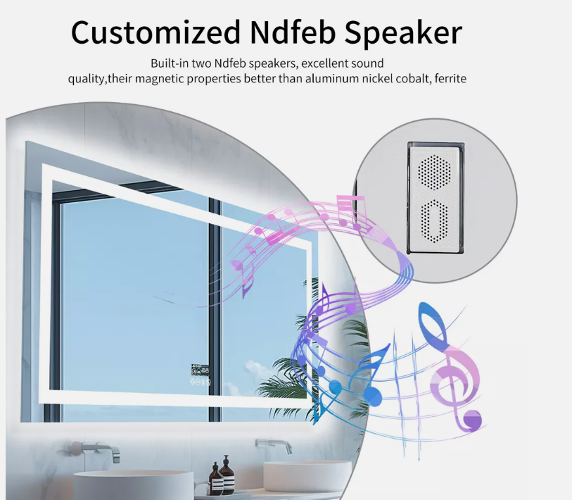 Mirrors: Interior Ave - 80 x 160cm Rectangle Frameless LED Bathroom Mirror  Bluetooth
