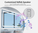 Mirrors: Interior Ave - 80 x 160cm Rectangle Frameless LED Bathroom Mirror  Bluetooth