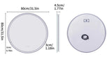 Mirrors: Interior Ave - 80cm Round Frameless LED Bathroom Mirror
