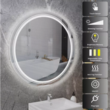 Mirrors: Interior Ave - 90cm Round Frameless LED Bathroom Mirror