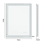 Mirrors: Interior Ave - 70 x 90cm Rectangle Frameless LED Bathroom Mirror
