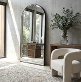 Interior Ave - Halo Arched Floor Length Mirror – Black | Signature Series