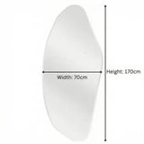 Interior Ave - Opal Irregular LED Wall Mirror – Backlit Statement Mirror