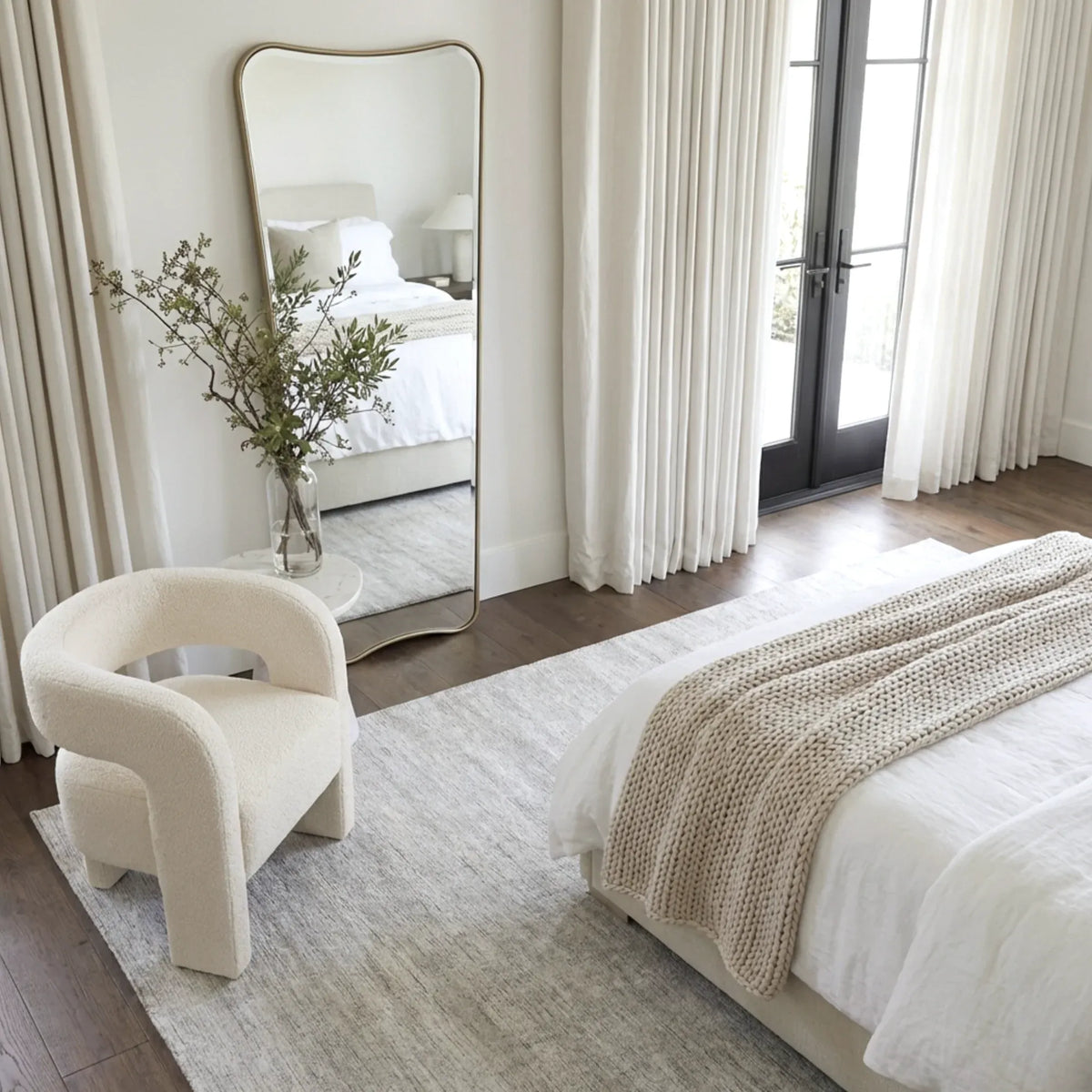 Interior Ave - Pierre Full Length Gold Frame Wall Mirror â€” Classic Statement