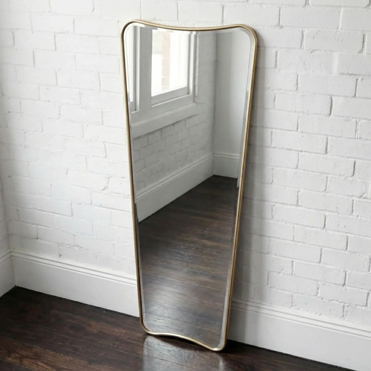 Interior Ave - Pierre Full Length Gold Frame Wall Mirror â€” Classic Statement