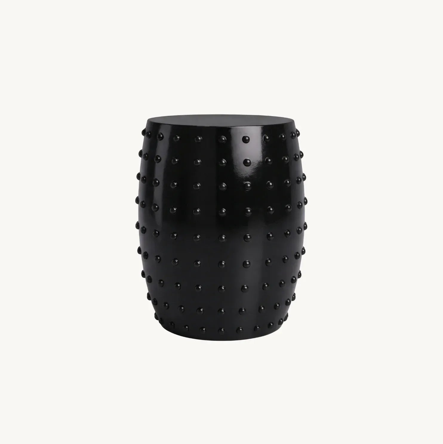 Atelier Noir Studded Side Table - Black