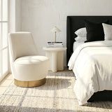 Interior Ave - Santorini Stone Side Table - Ivory
