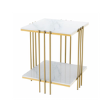 Buffets & Sideboards: Interior Ave - Milano Gold Square Side Table