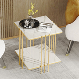 Buffets & Sideboards: Interior Ave - Milano Gold Square Side Table