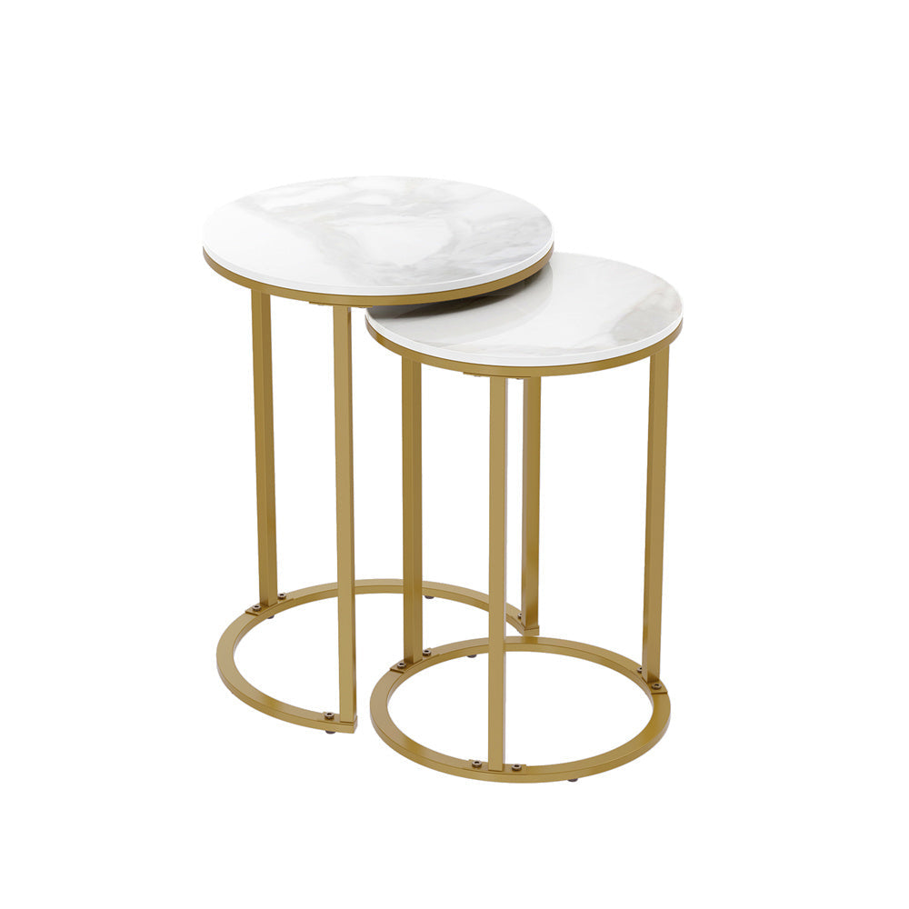 Buffets & Sideboards: Interior Ave - Diva Gold Nested Side Table Set