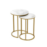 Buffets & Sideboards: Interior Ave - Diva Gold Nested Side Table Set