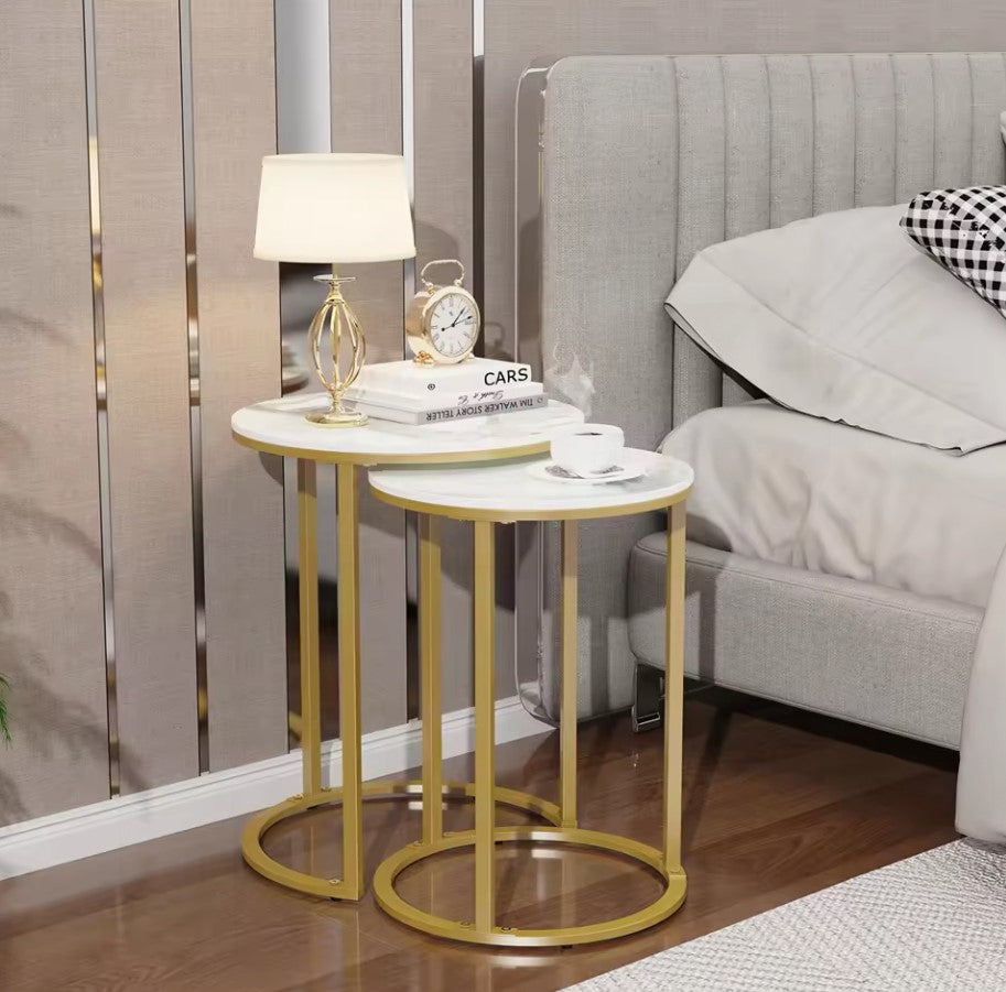 Buffets & Sideboards: Interior Ave - Diva Gold Nested Side Table Set