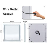 Mirrors: Interior Ave - 80 x 80cm Square Frameless LED Bathroom Mirror