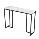 Coffee Tables: Interior Ave - Stone Marble Console - Marble & Black