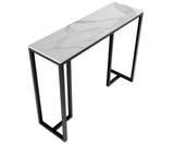 Coffee Tables: Interior Ave - Stone Marble Console - Marble & Black